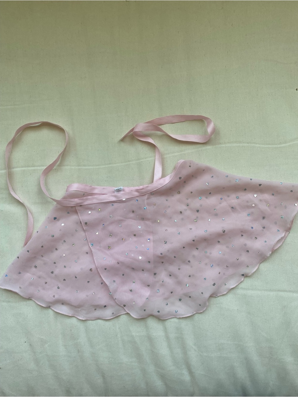 Pink Sequin Dance Wrap Skirt size 3-5